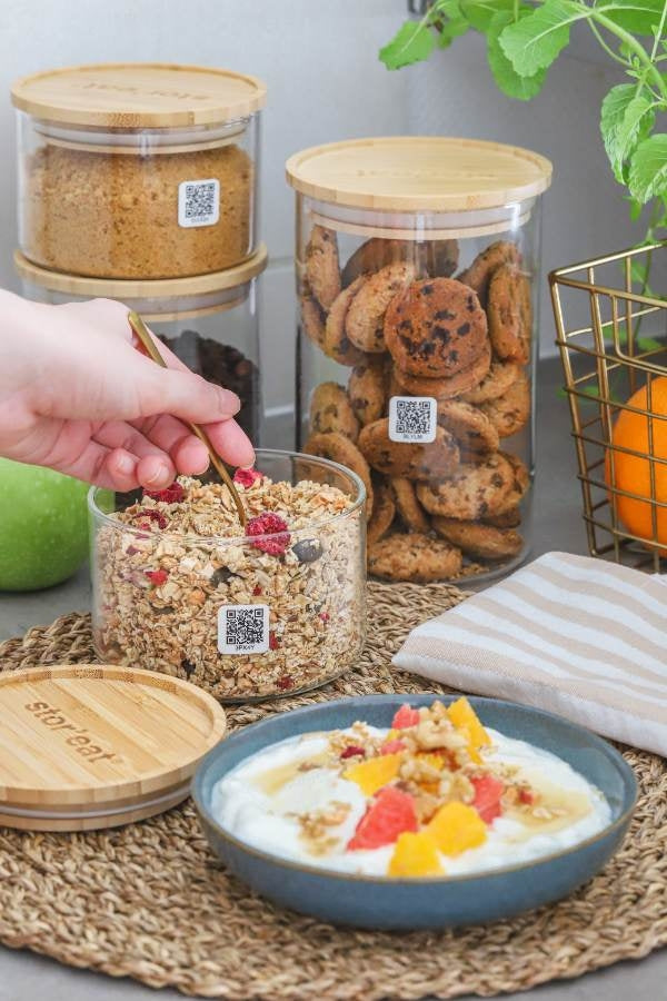 Mastrad - Glazen Voorraadpot - 1300 ml - Stor'eat - Mastrad