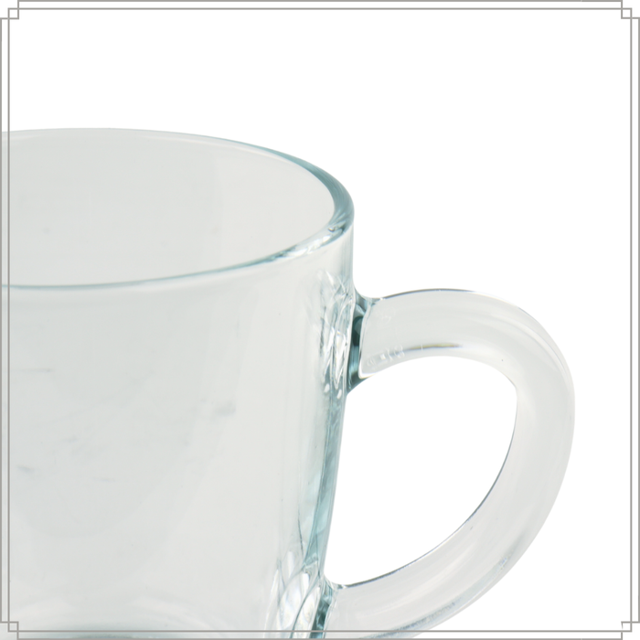 OTIX Theeglazen met Oor 6 stuks Theetassen 340ml Glas Cappuccino La...