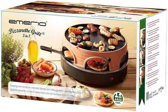 Emerio 3-in-1 - Pizzarette - 6 personen