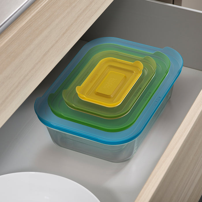 Joseph Joseph Nest Opberg-/Ovenschalenset met Deksel 4 st.