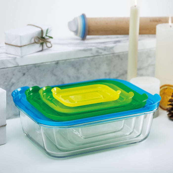 Joseph Joseph Nest Opberg-/Ovenschalenset met Deksel 4 st.