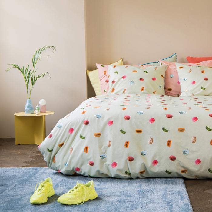 SNURK Macarons Dekbedovertrek 140 x 220 cm - Groen