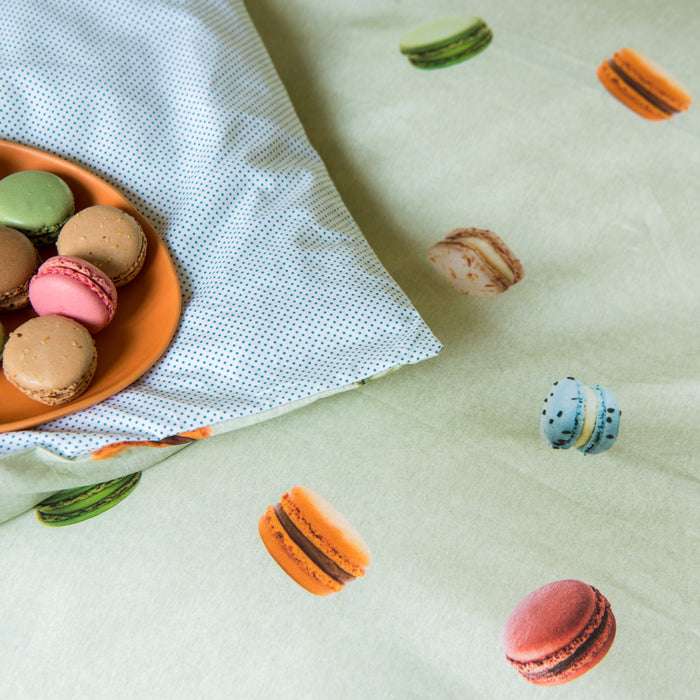 SNURK Macarons Dekbedovertrek 140 x 220 cm - Groen