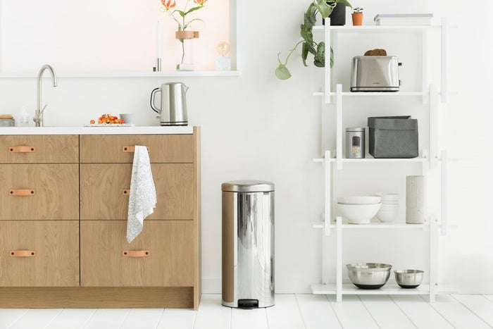 Brabantia NewIcon Pedaalemmer 30 L - Brilliant Steel