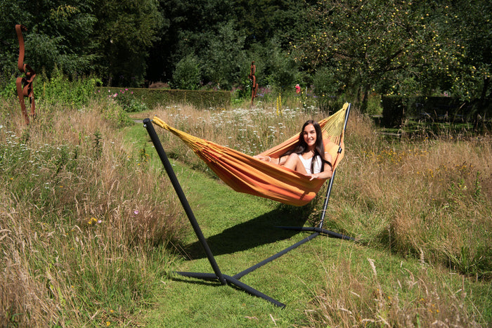 Tropilex® Hangmat met Standaard Eénpersoons Easy & Dream Orange Oranje