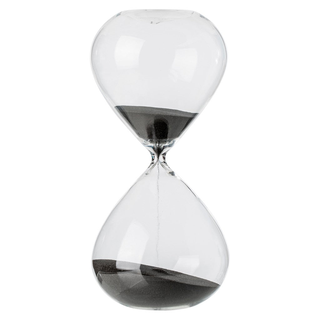 POLSPOTTEN Sandglass Zandloper - M - Zwart