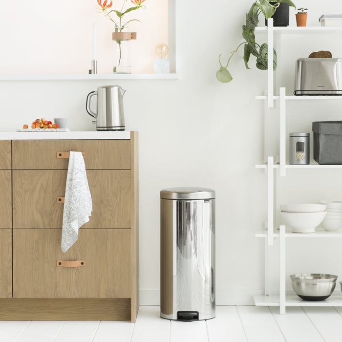 Brabantia NewIcon Pedaalemmer 30 L - Brilliant Steel