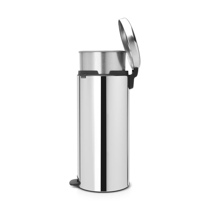 Brabantia NewIcon Pedaalemmer 30 L - Brilliant Steel
