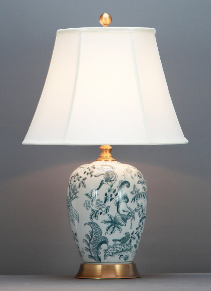 Fine Asianliving Chinese Tafellamp met Kap Keramiek