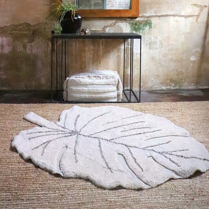 Lorena Canals Vloerkleed Monstera Natural 120 x 180 cm