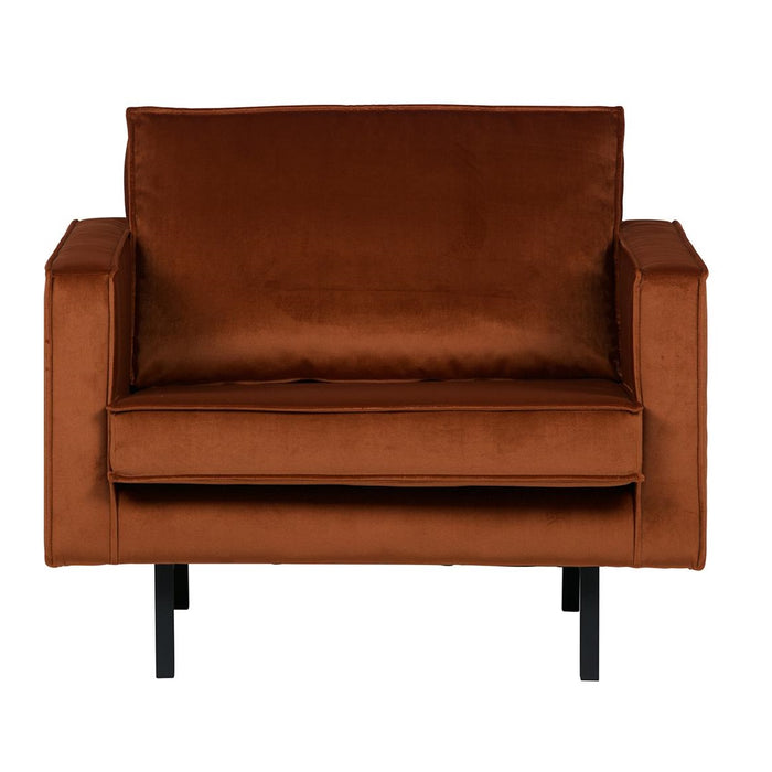 WOOOD Rodeo Fauteuil - Velvet - Roest