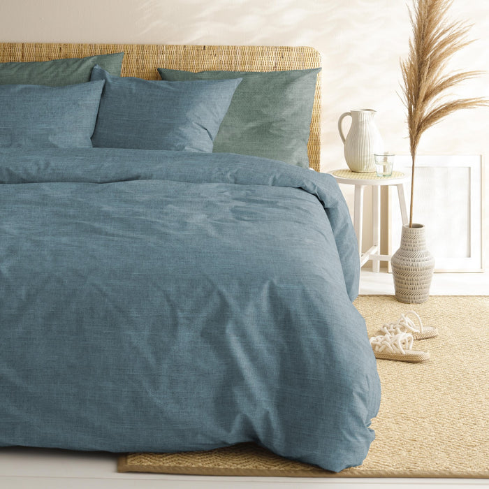 Cinderella dekbedovertrek Lyn  - Katoen - 200x200|220 cm - Petrol