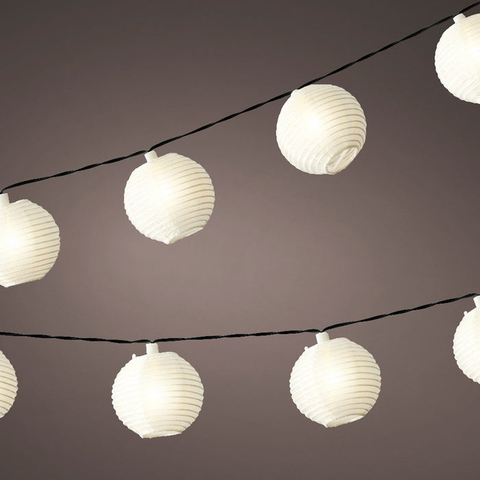 Lumineo Solar Lichtsnoer 10 Lampjes Rond