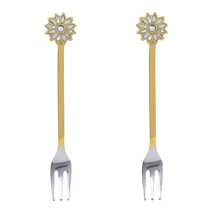 À la Daisy Pearl Gebaksvorken - Set van 2