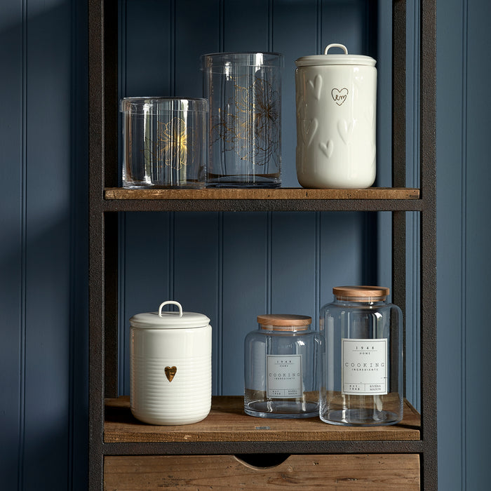 Riviera Maison Food Lovers Storage Jar M -  14.5x14.5x23.0 cm