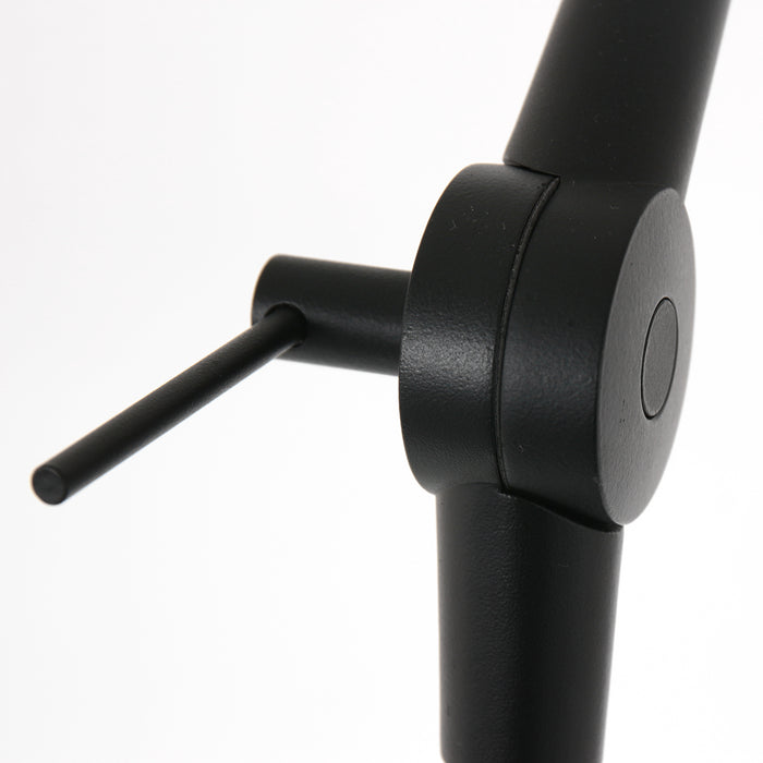 Steinhauer - vloerlamp - Prestige Chic - zwart - metaal velours stof