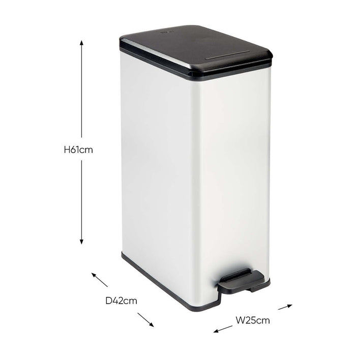 Curver Decobin Slimbin Pedaalemmer 40 Liter