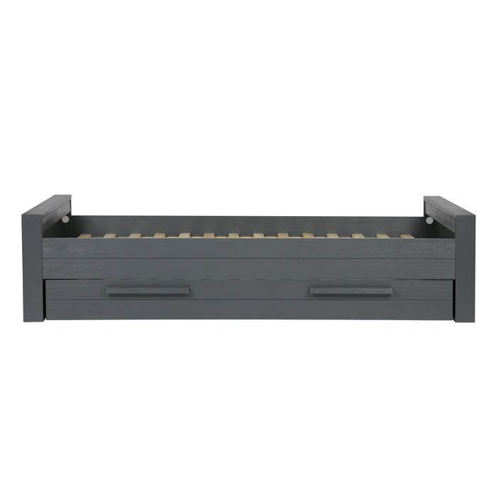 Woood Dennis Bed 90 x 200 cm - Donkergrijs
