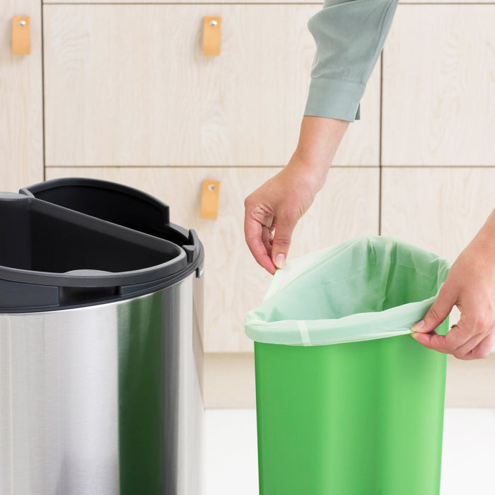 Brabantia Touch Bin Recycle Afvalemmer 10 + 23 L - Vingerafdrukvrij