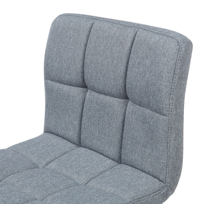 Beliani - MARION - Barkruk verstelbaar - Lichtgrijs - Polyester