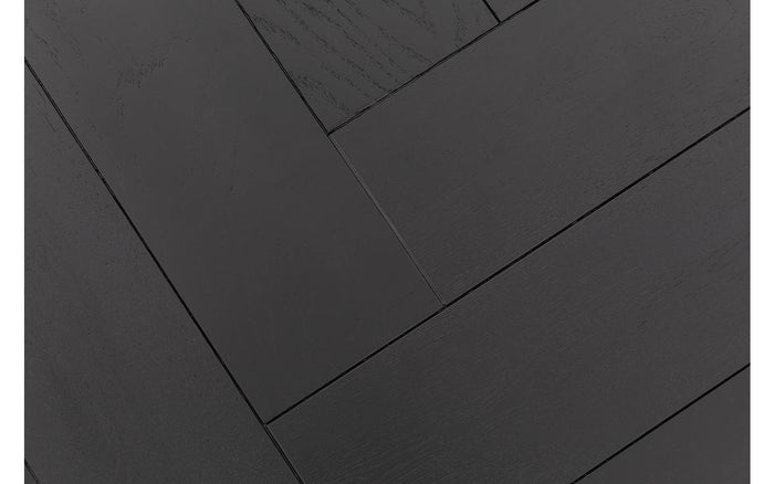 Goossens Salontafel Carte - Visgraat in Eiken gelakt zwart