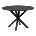 Kave Home Argo Eettafel - Ø 120 cm - Zwart