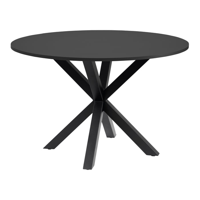 Kave Home Argo Eettafel - Ø 120 cm - Zwart