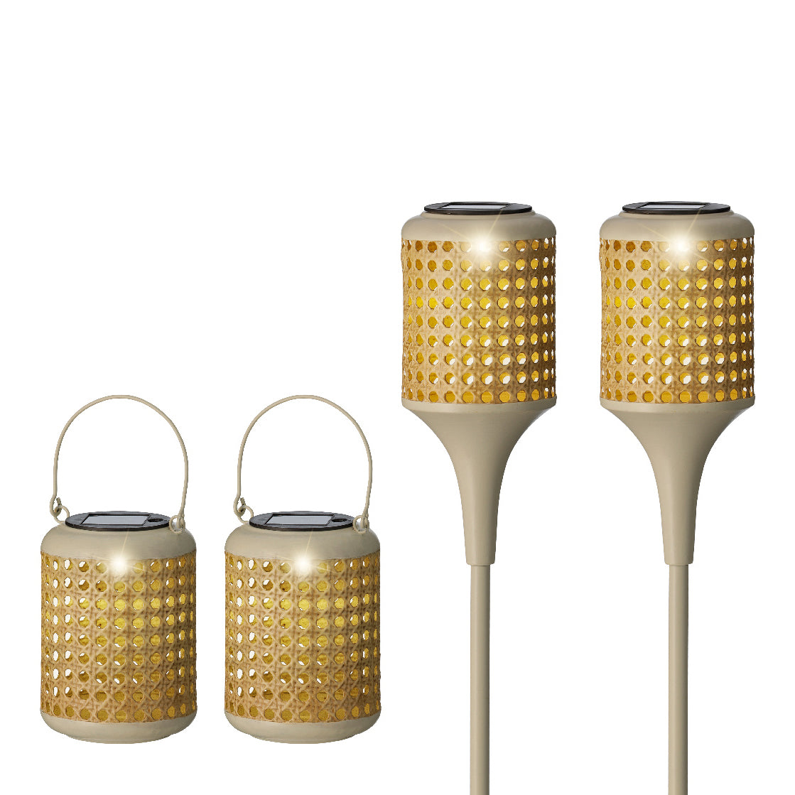 Lumineo Solar Spieslamp 4-delig