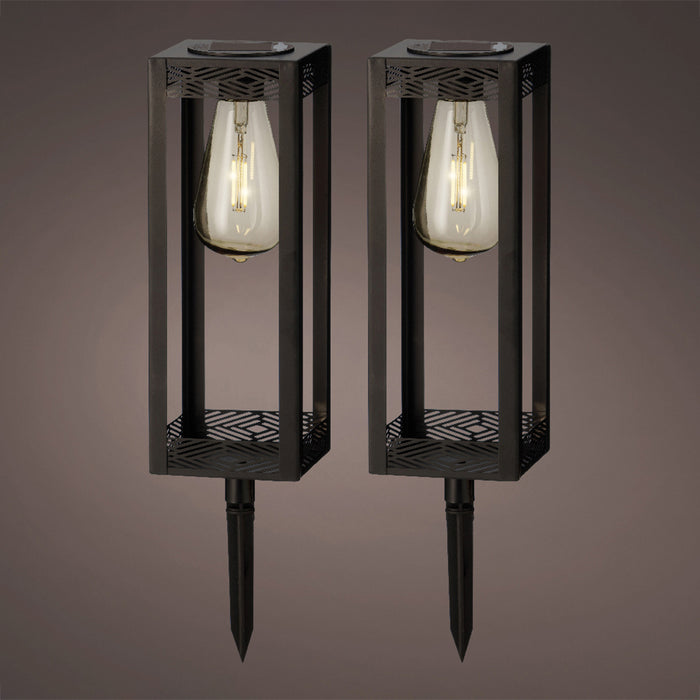 Lumineo Solar Spieslamp 2-delig