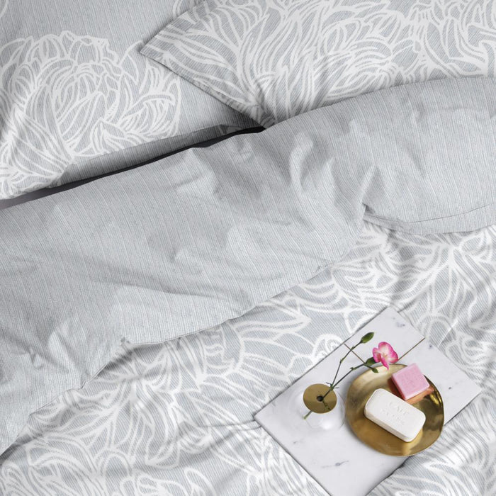 Cinderella Dekbedovertrek Katoen Satijn Dentelle grey
