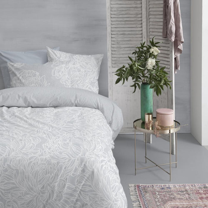 Cinderella Dekbedovertrek Katoen Satijn Dentelle grey