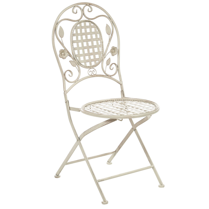 Beliani - BIVIO - Tuinset voor 4 - Wit - IJzer