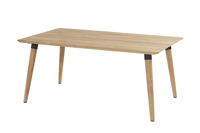 Hartman Sophie Studio Teak Tuintafel 170x100x75 Cm - Tafelpoten Zwart