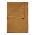 Heckett & Lane Wafel Sprei 180 x 260 cm - Cognac Brown