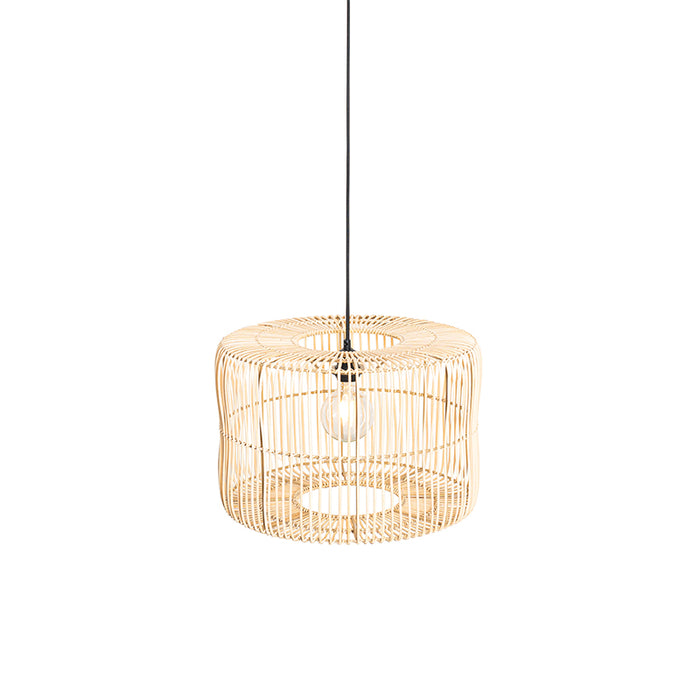 QAZQA Oosterse hanglamp rotan 45 cm - Maud
