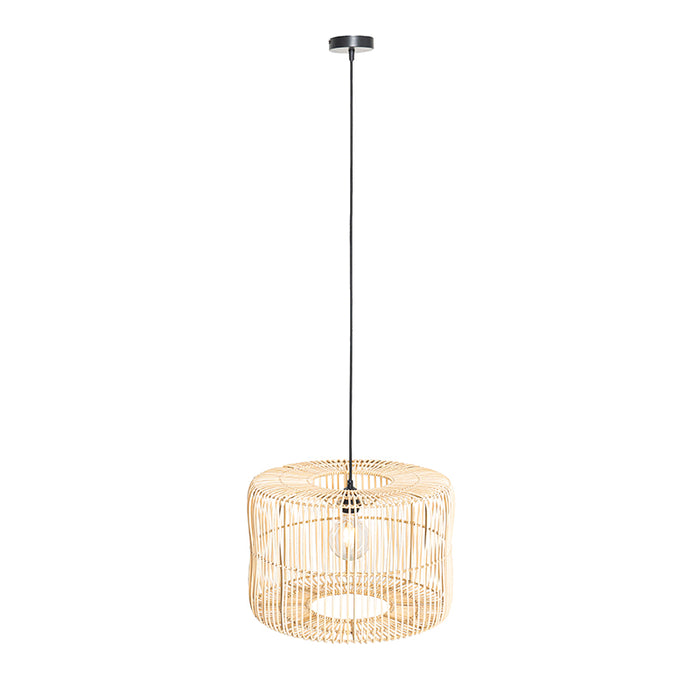 QAZQA Oosterse hanglamp rotan 45 cm - Maud