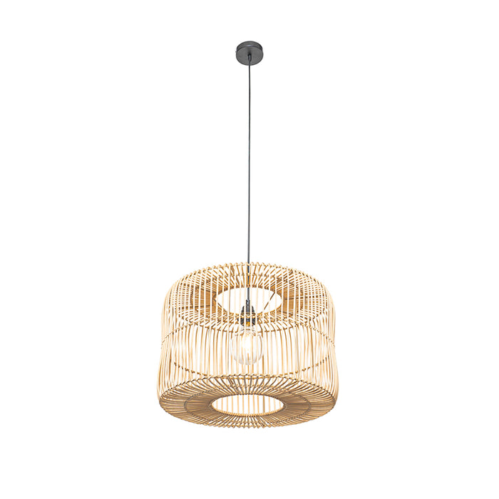 QAZQA Oosterse hanglamp rotan 45 cm - Maud