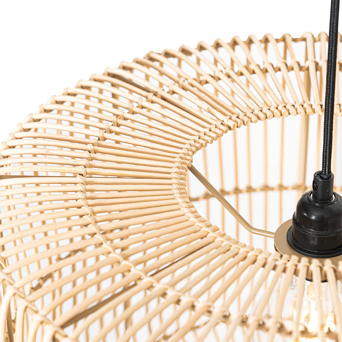 QAZQA Oosterse hanglamp rotan 45 cm - Maud