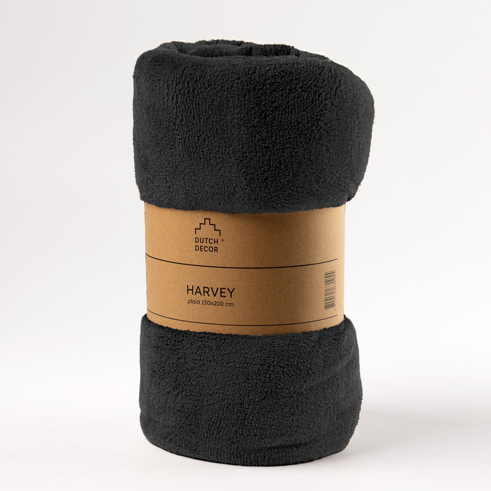 Dutch Decor plaid HARVEY - 150x200 cm Raven