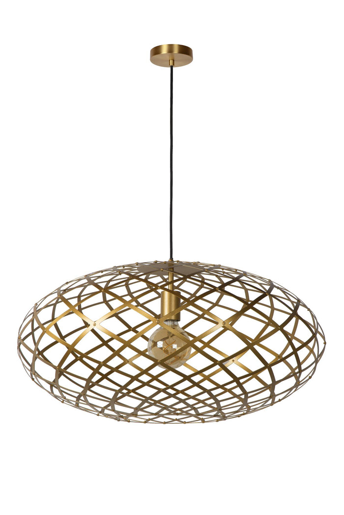 Lucide WOLFRAM Hanglamp - Mat Goud | Messing