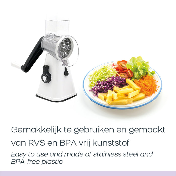 Orange Donkey Keukensnijmachine Magic Super Slicer 3-in-1 wit