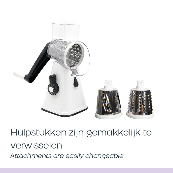 Orange Donkey Keukensnijmachine Magic Super Slicer 3-in-1 wit