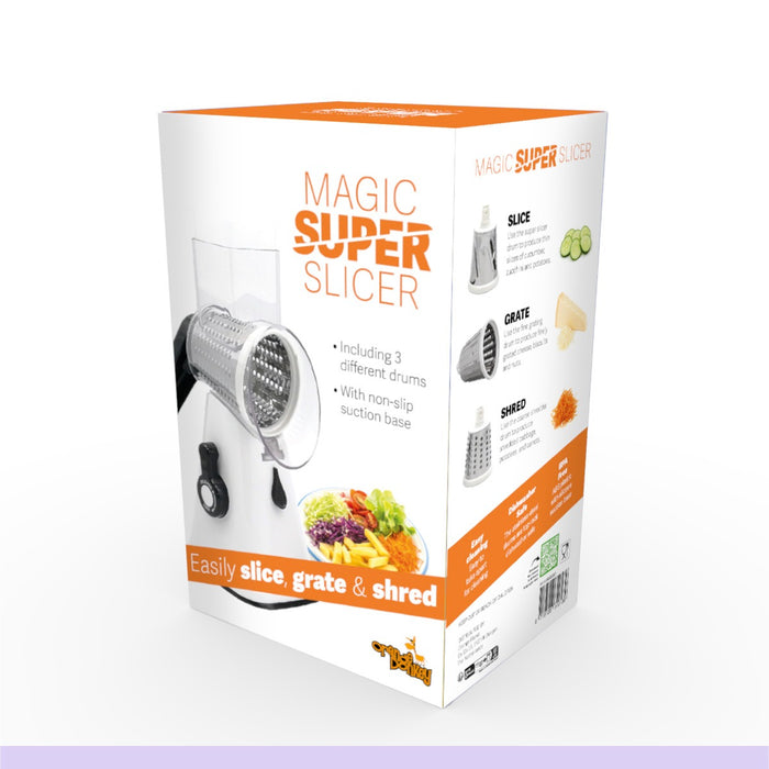 Orange Donkey Keukensnijmachine Magic Super Slicer 3-in-1 wit