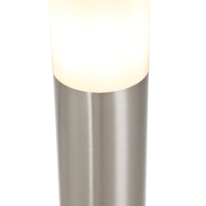 QAZQA Moderne buitenlamp paal staal 45 cm IP44 - Rox