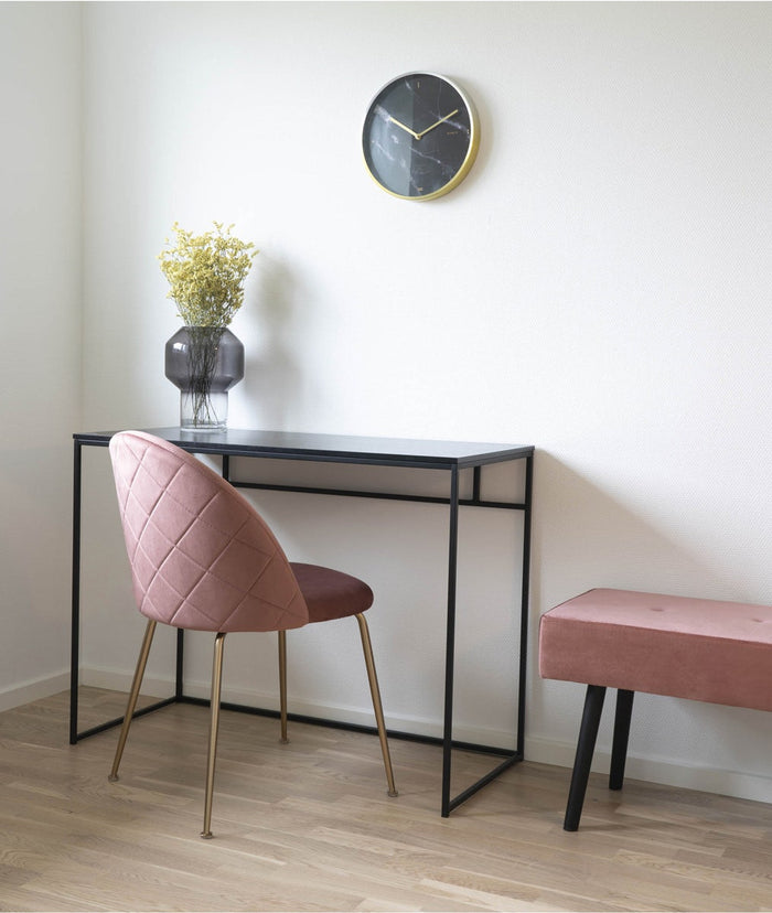 Artichok Aniek Eetkamerstoel Velvet Roze - Gouden Poten