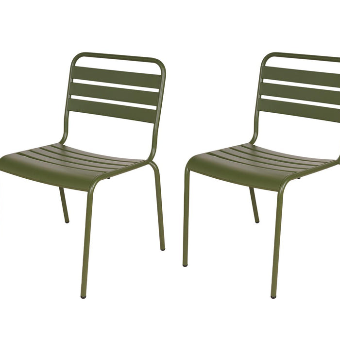 Metalen tuinset Max olijfgroen 150 cm