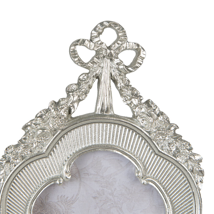 Clayre & Eef Fotolijst  10x15 cm Zilverkleurig Kunststof Fotokader