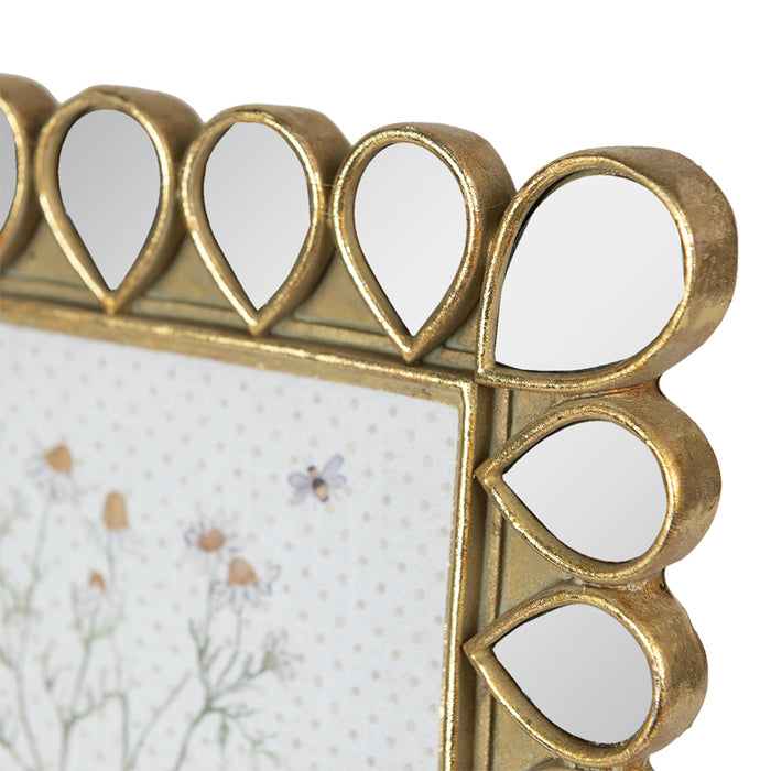 Clayre & Eef Fotolijst 13x18 cm Goudkleurig Polyresin