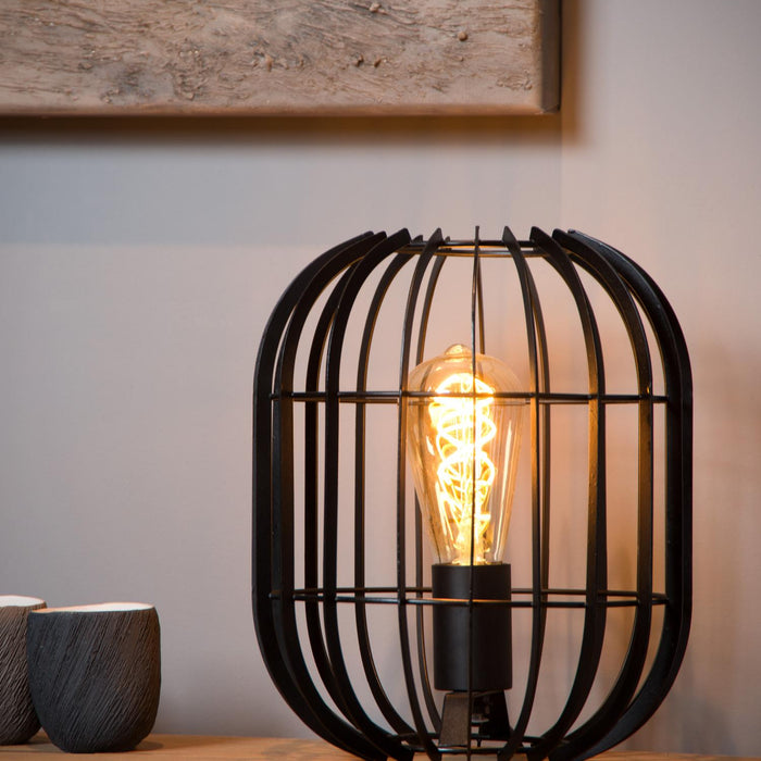 Lucide REDA Tafellamp - Zwart