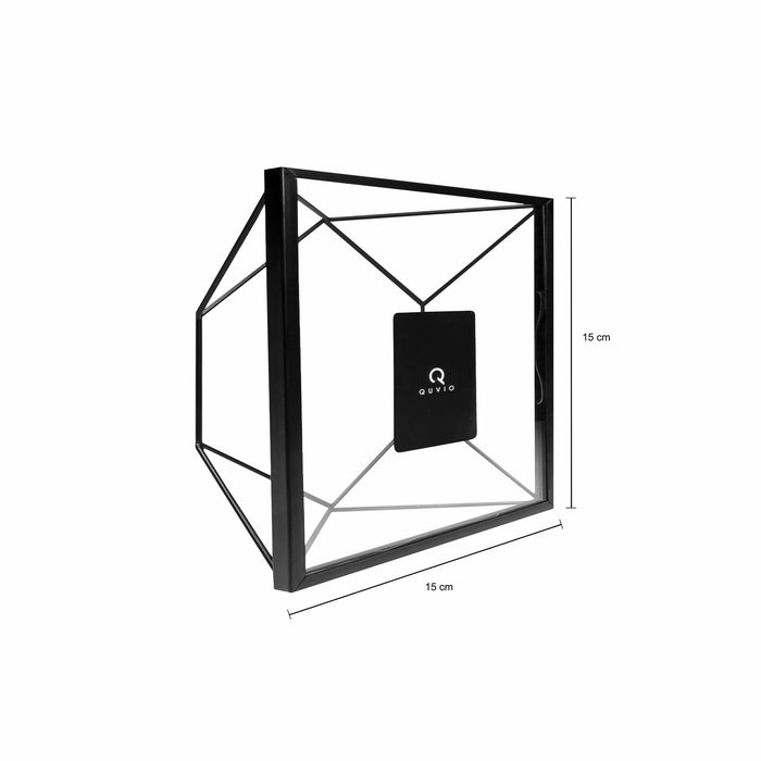 QUVIO Fotolijstje hexagon 15x15 cm +  15x20,5 cm + 17,5x23 cm - Zwart